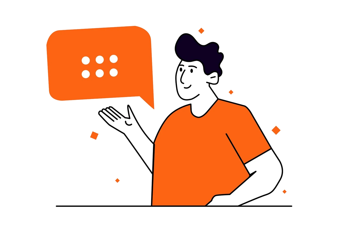 Échange entre un conseiller et son interlocuteur